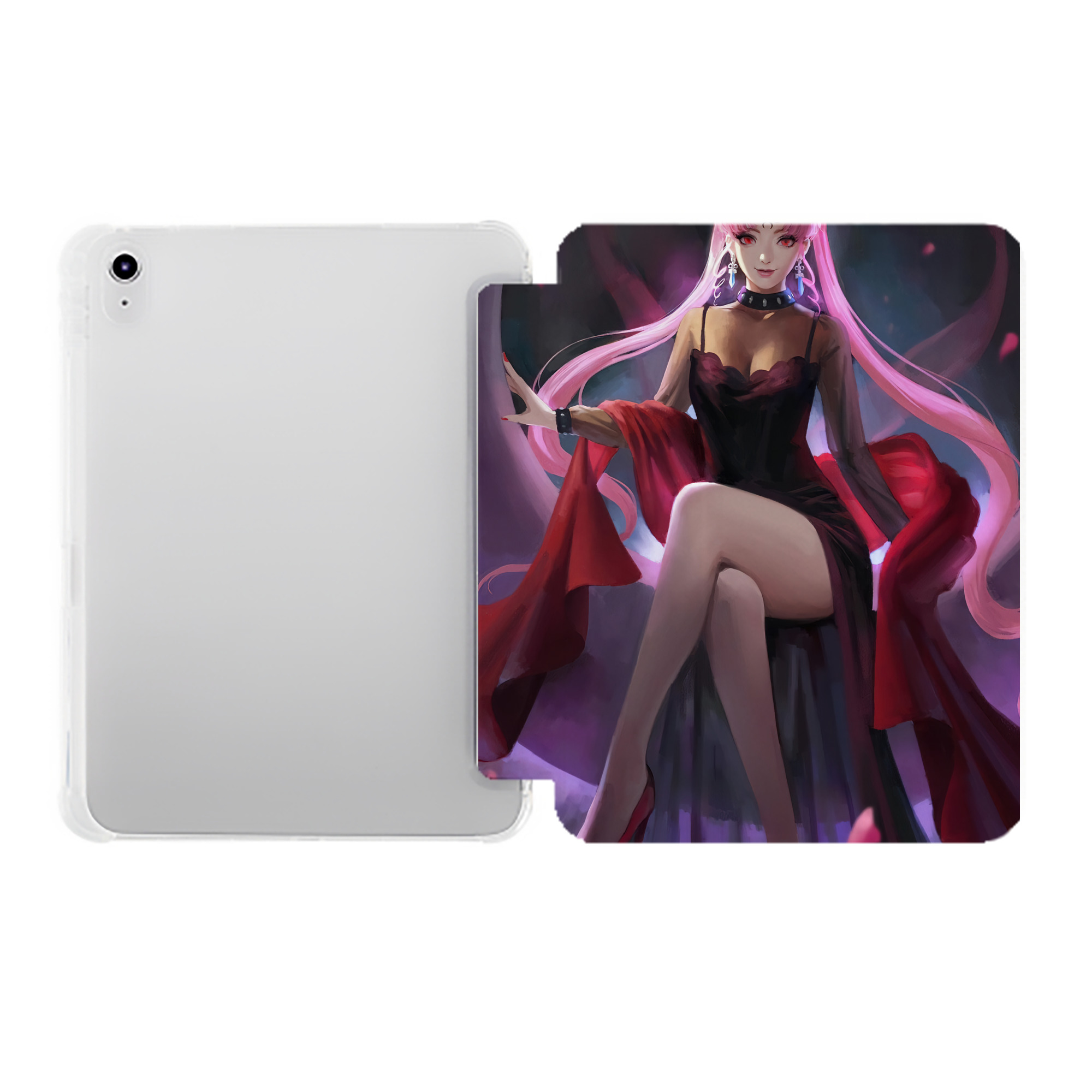 （画像用） 美少女戦士セーラームーン Sailor Moon IPad ケース ペン収納付き 三つ折りスタンド PUレザー×シリコン 対応機種9.5/10.5/10.9インチ